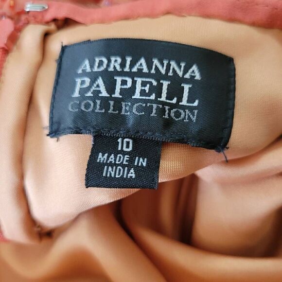 Adrianna Papell Collection size 10 beaded sequence prom dress fancy event - Picture 11 of 12